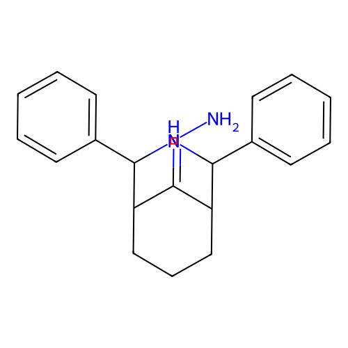 9-Hydrazinylidene-2,4-diphenyl-3-azabicyclo[3.3.1]nonane structure