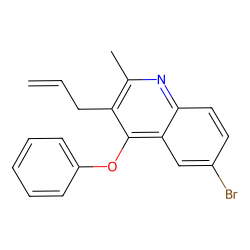 6-Bromo-2-methyl-4-phenoxy-3-prop-2-enylquinoline structure