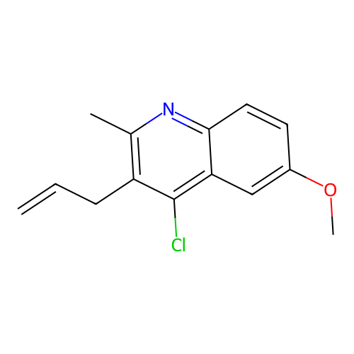 3-Allyl-4-chloro-6-methoxy-2-methylquinoline structure