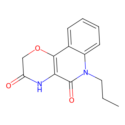 9-Propyl-1,9-dihydro-4-oxa-1,9-diaza-phenanthrene-2,10-dione structure