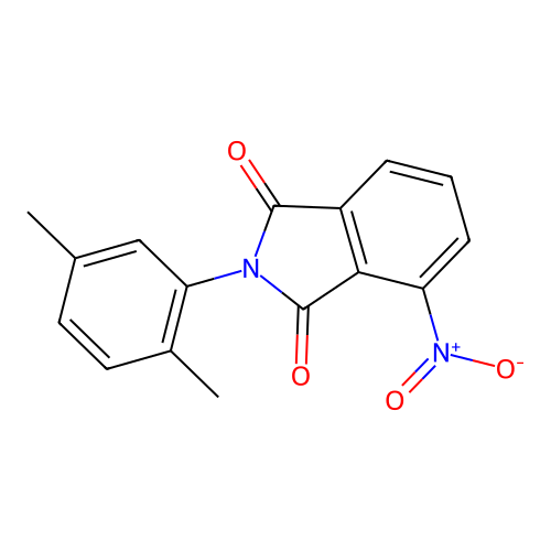 2-(2,5-dimethylphenyl)-4-nitro-1H-isoindole-1,3(2H)-dione structure