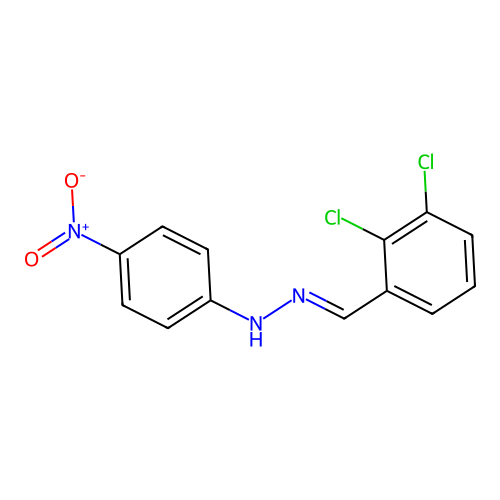 2,3-Dichlorobenzaldehyde (4-nitrophenyl)hydrazone structure