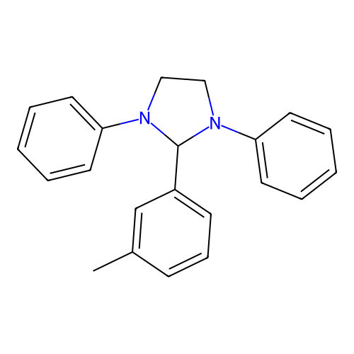 2-(3-Methylphenyl)-1,3-diphenylimidazolidine structure