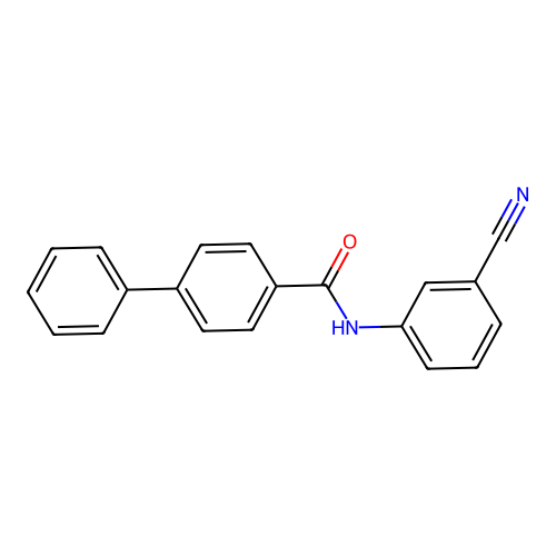 N-(3-Cyanophenyl)-4-phenyl-benzamide structure