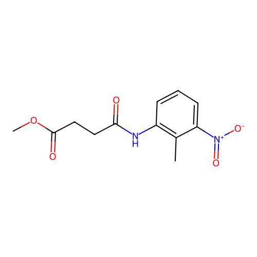 Methyl 4-[(2-methyl-3-nitrophenyl)amino]-4-oxobutanoate structure