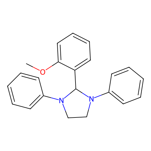 2-(2-Methoxyphenyl)-1,3-diphenylimidazolidine structure