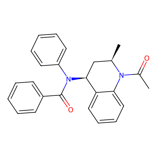 N-((2R,4S)-1-acetyl-2-methyl-1,2,3,4-tetrahydroquinolin-4-yl)-N-phenylbenzamide structure