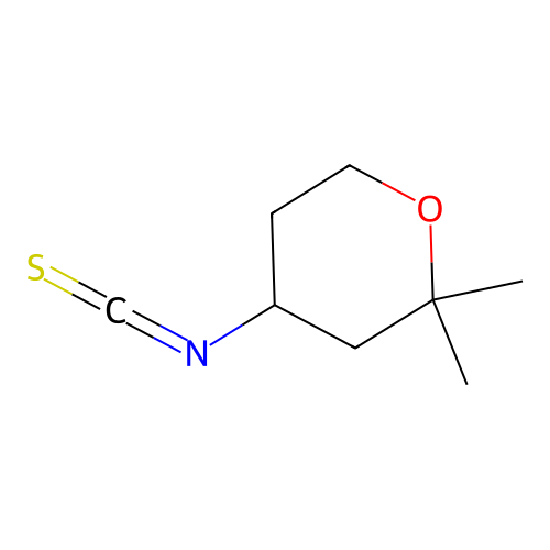 4-isothiocyanato-2,2-dimethyltetrahydro-2H-pyran structure