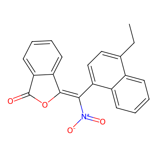 3-[(4-Ethylnaphthyl)nitromethylene]isobenzofuran-1-one structure
