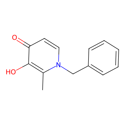 3-Hydroxy-2-methyl-1-(phenylmethyl)-4(1H)-pyridinone structure