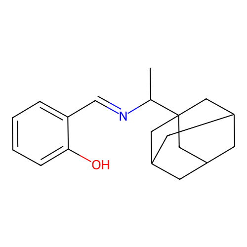 2-({[1-(1-Adamantyl)ethyl]imino}methyl)phenol structure