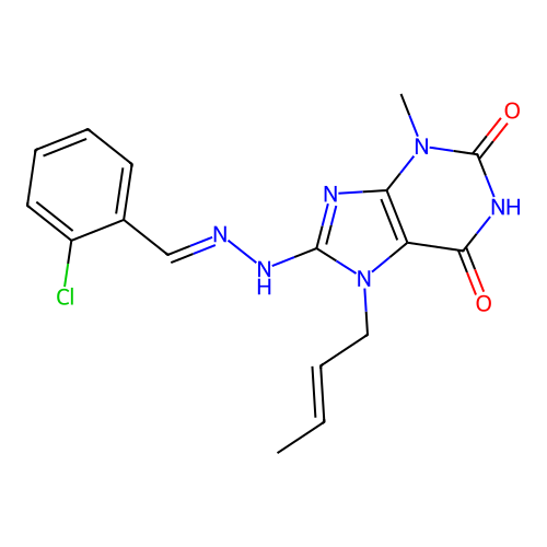 C17H17ClN6O2 structure