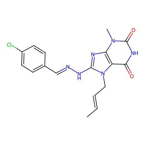 C17H17ClN6O2 structure