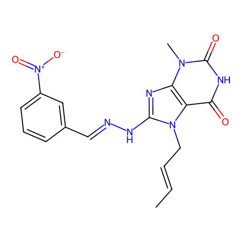 C17H17N7O4 structure