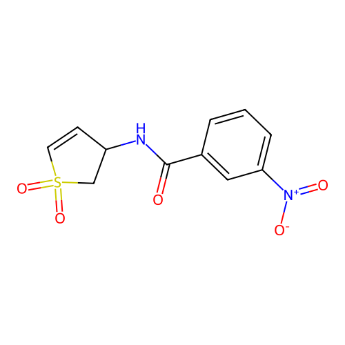 N-(1,1-dioxido-2,3-dihydrothiophen-3-yl)-3-nitrobenzamide structure