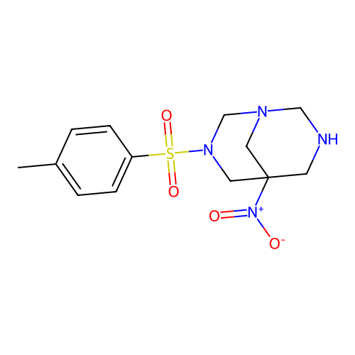 3-[(4-Methylphenyl)sulfonyl]-5-nitro-1,3,7-triazabicyclo[3.3.1]nonane structure