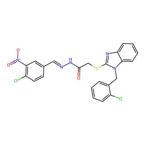 C23H17Cl2N5O3S structure
