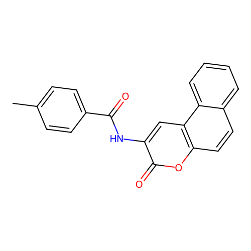 4-methyl-N-(3-oxo-3H-benzo[f]chromen-2-yl)benzamide structure