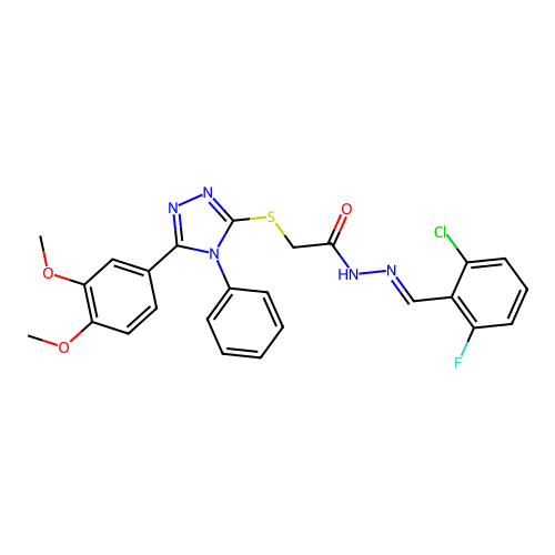 C25H21ClFN5O3S structure