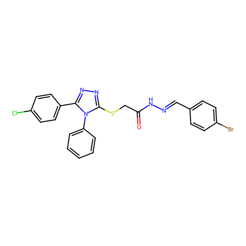 C23H17BrClN5OS structure