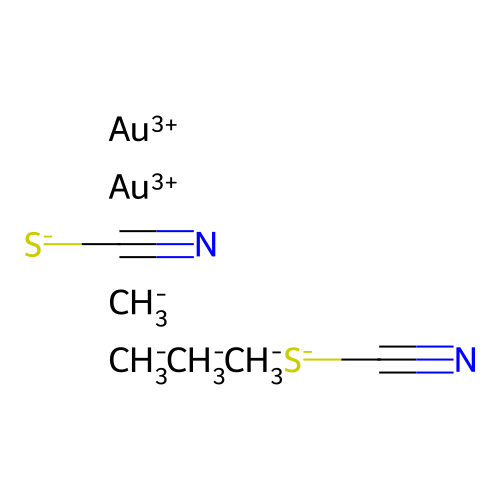 Carbanide;bis(gold(3+));dithiocyanate structure