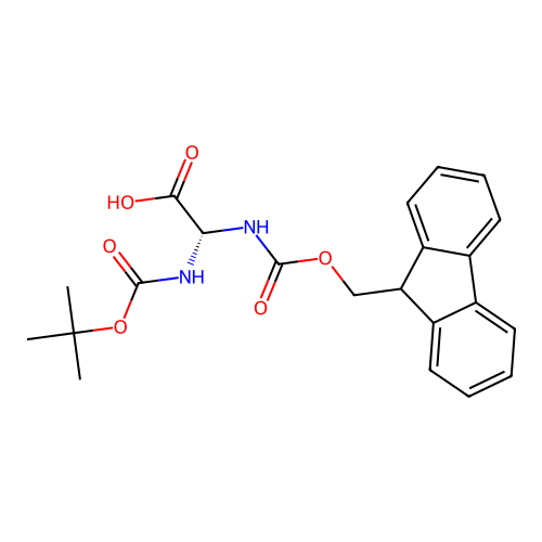 Fmoc-a-amino-D-Gly(Boc)-OH structure