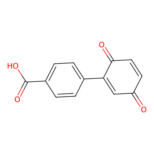 4-(3,6-Dioxocyclohexa-1,4-dien-1-yl)benzoic acid structure