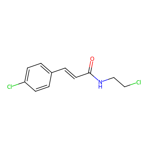 Cinnamamide, 4-chloro-N-(2-chloroethyl)- structure