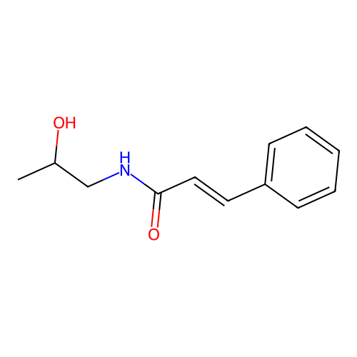 Cinnamamide, N-(2-hydroxypropyl)- structure