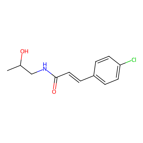 Cinnamamide, 4-chloro-N-(2-hydroxypropyl)- structure