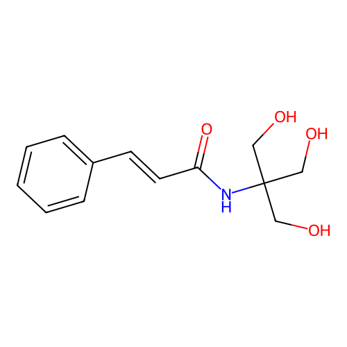 Cinnamamide, N-(1,1-bis(hydroxymethyl)-2-hydroxyethyl)- structure