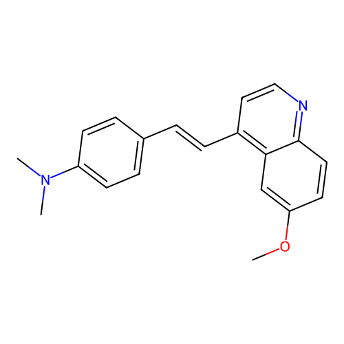 4-(p-(Dimethylamino)styryl)-6-methoxyquinoline structure