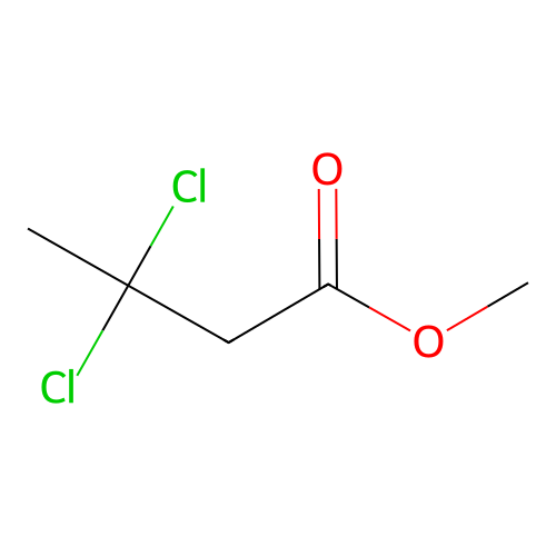 3,3-Dichlorobutanoic acid, methyl ester structure