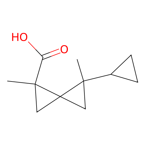 4-Cyclopropyl-1,4-dimethylspiro[2.2]pentane-1-carboxylic acid structure