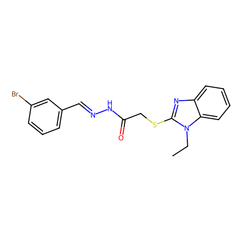 C18H17BrN4OS structure