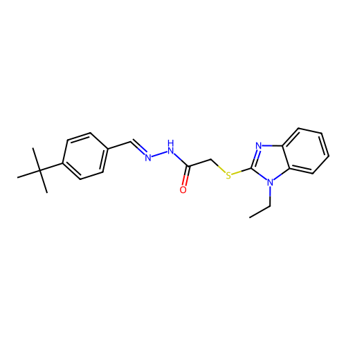 C22H26N4OS structure