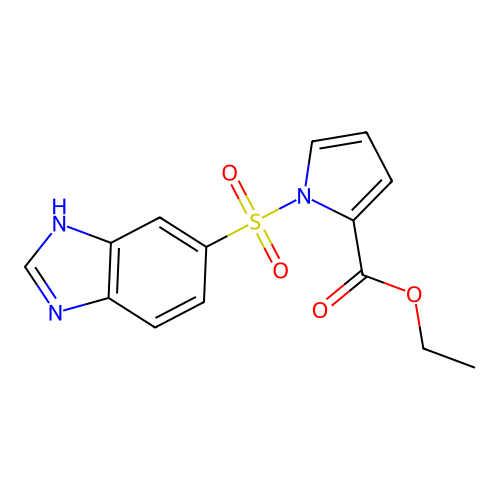 ethyl 1-(3H-benzimidazol-5-ylsulfonyl)pyrrole-2-carboxylate structure