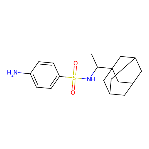 (Adamantanylethyl)[(4-aminophenyl)sulfonyl]amine structure