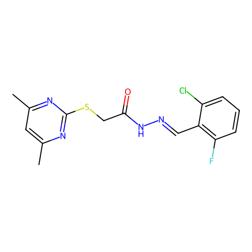 C15H14ClFN4OS structure