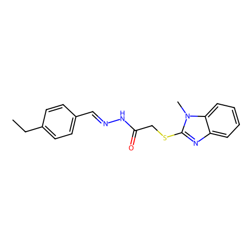 C19H20N4OS structure