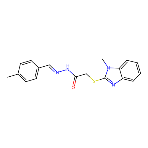 C18H18N4OS structure