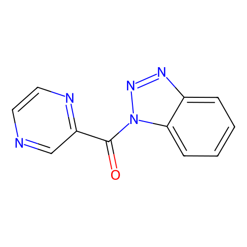 Benzotriazol-1-yl(pyrazin-2-yl)methanone structure