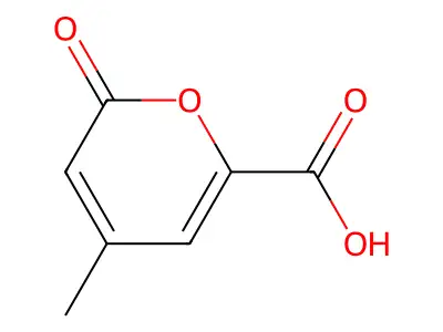 4-methyl-2-oxo-2H-pyran-6-carboxylic acid structure