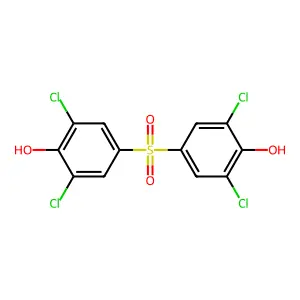 2,6-Dichloro-4-(3,5-dichloro-4-hydroxyphenyl)sulfonylphenol structure