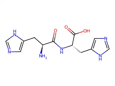 Histidylhistidine structure