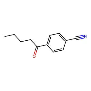 4-(1-氧代戊基)苄腈 structure