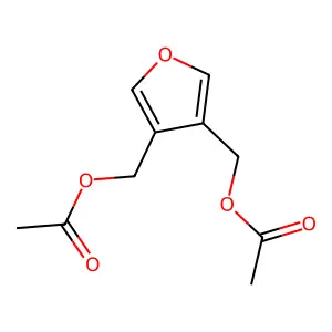 3,4-Furandimethanol, diacetate structure