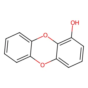 Dibenzo-p-dioxin-1-ol structure