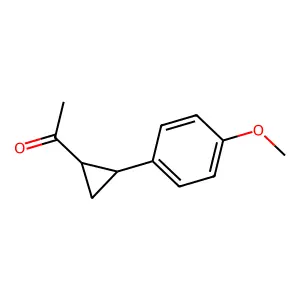 1-[2-(4-Methoxyphenyl)cyclopropyl]-1-ethanone structure