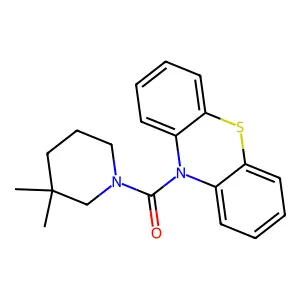 (3,3-dimethylpiperidin-1-yl)(10H-phenothiazin-10-yl)methanone structure